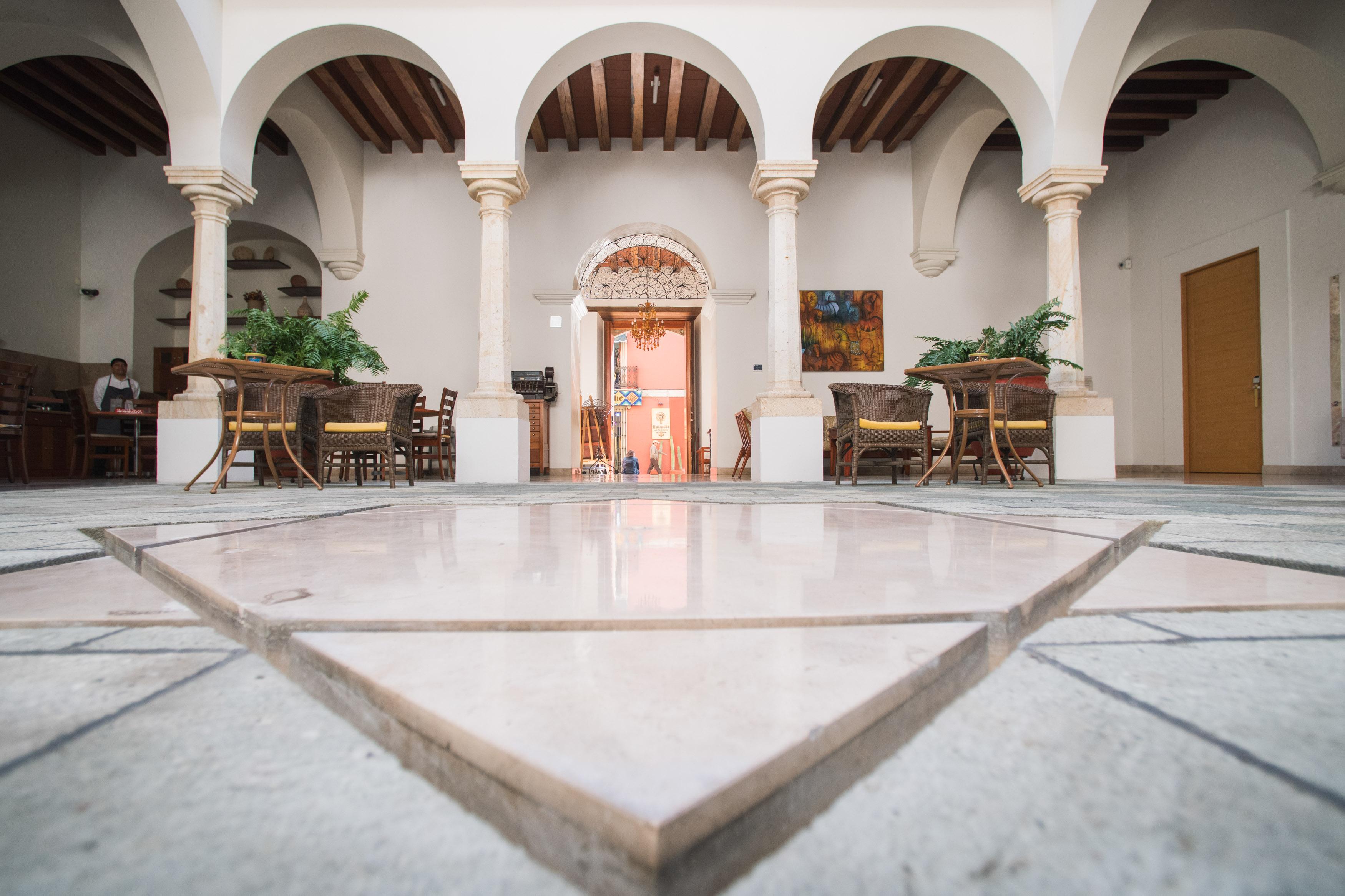 Vista Lobby Hotel Parador de Alcalá Oaxaca