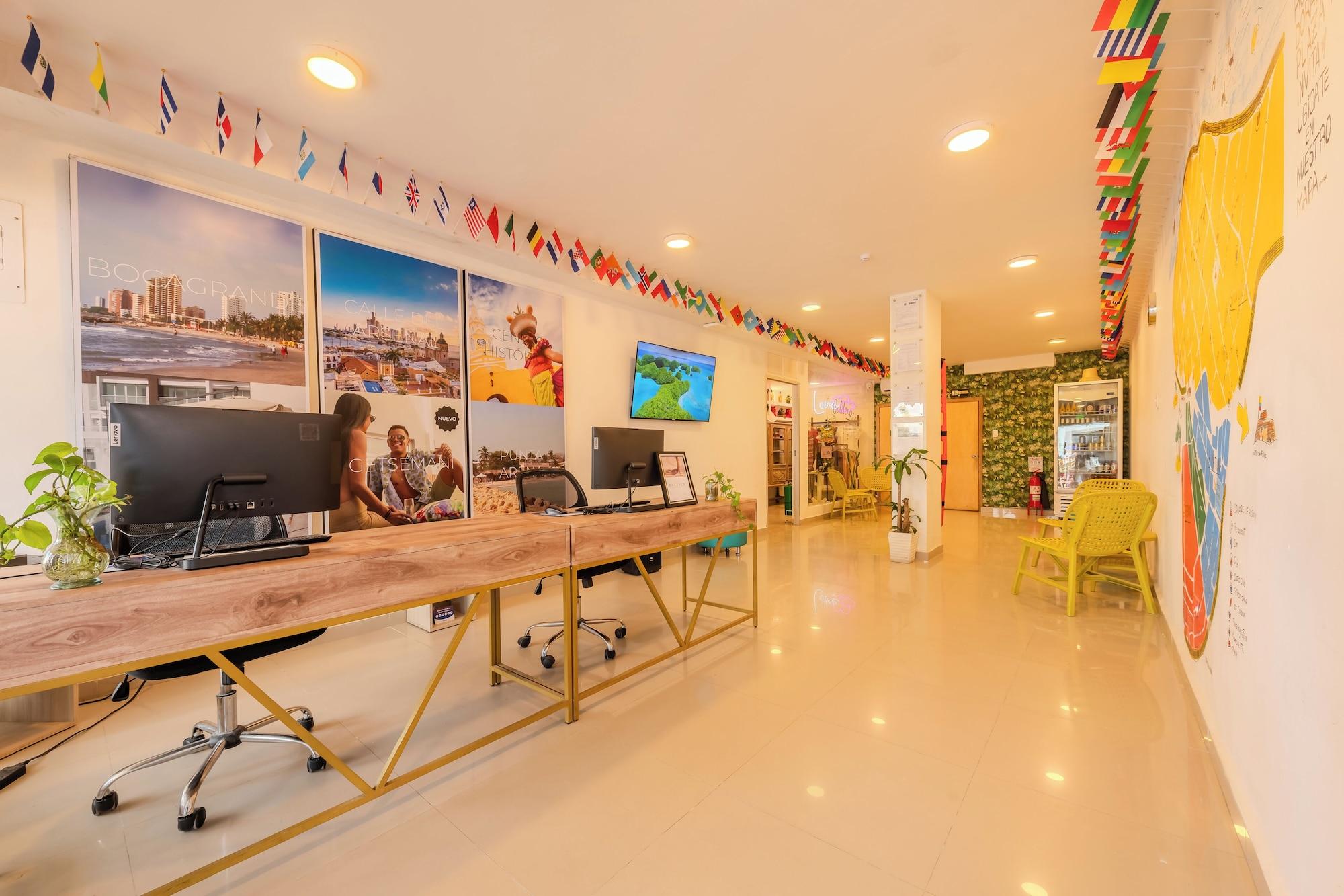 Vista Lobby Hostel Dorado Plaza Getsemaní