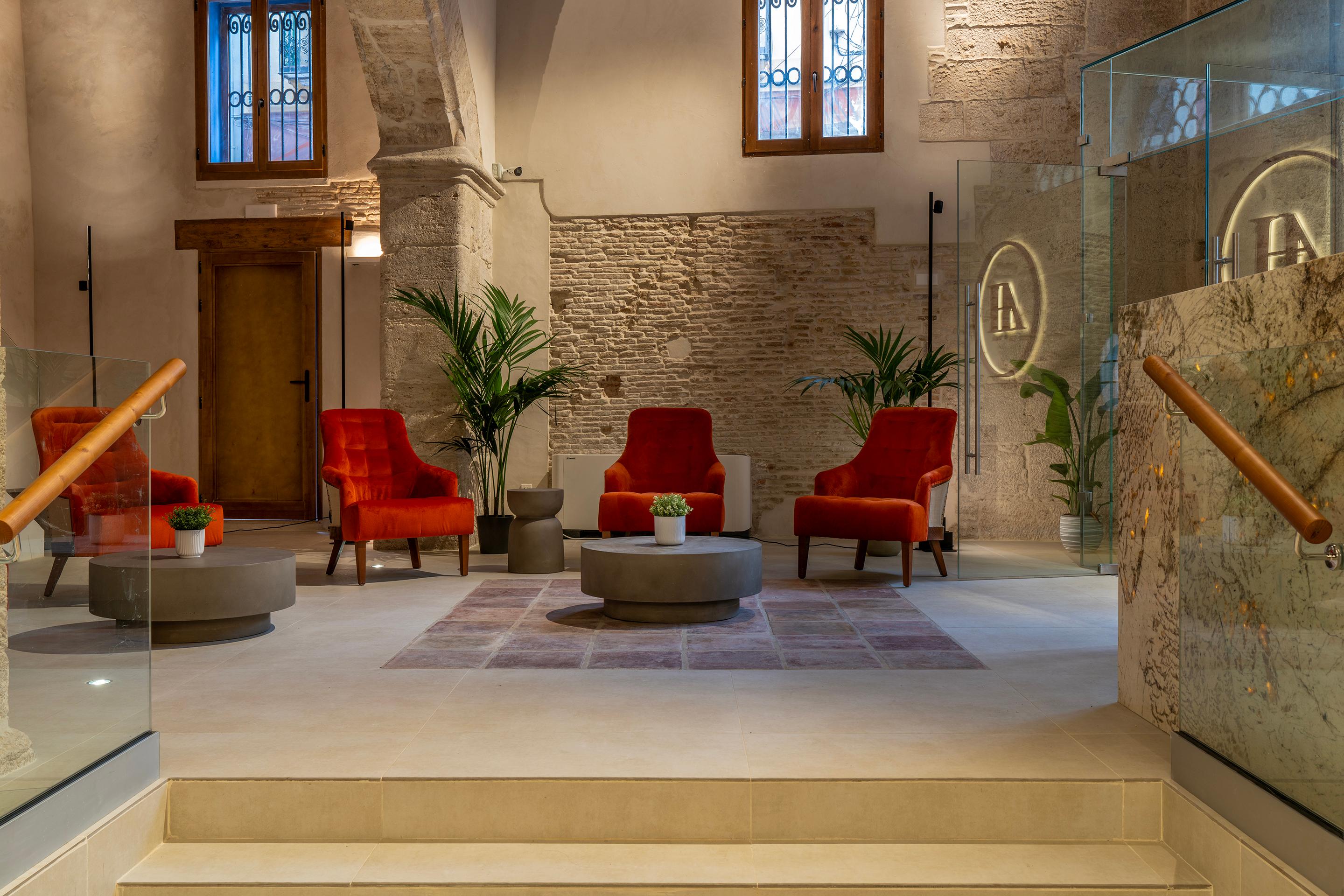 Vista Lobby Axel Hotel Valencia