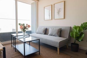 Arriendo temporal - Metro Chill Cozy 1BR w Pool BBQ Near Irarrazabal