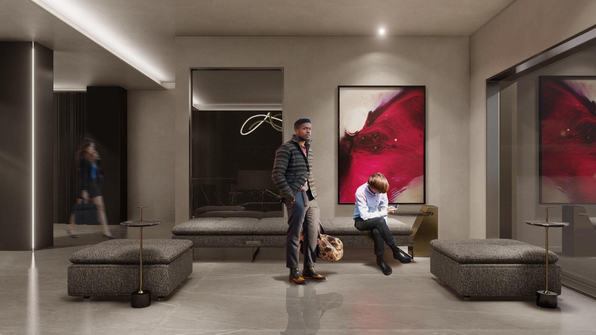 Vista Lobby Scarlatti Hotel Milano