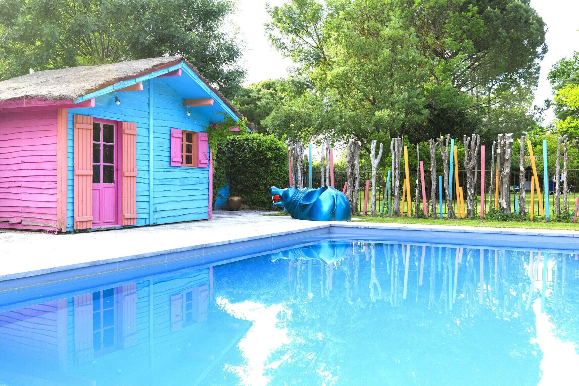 Vista Piscina Domaine de Rhodes