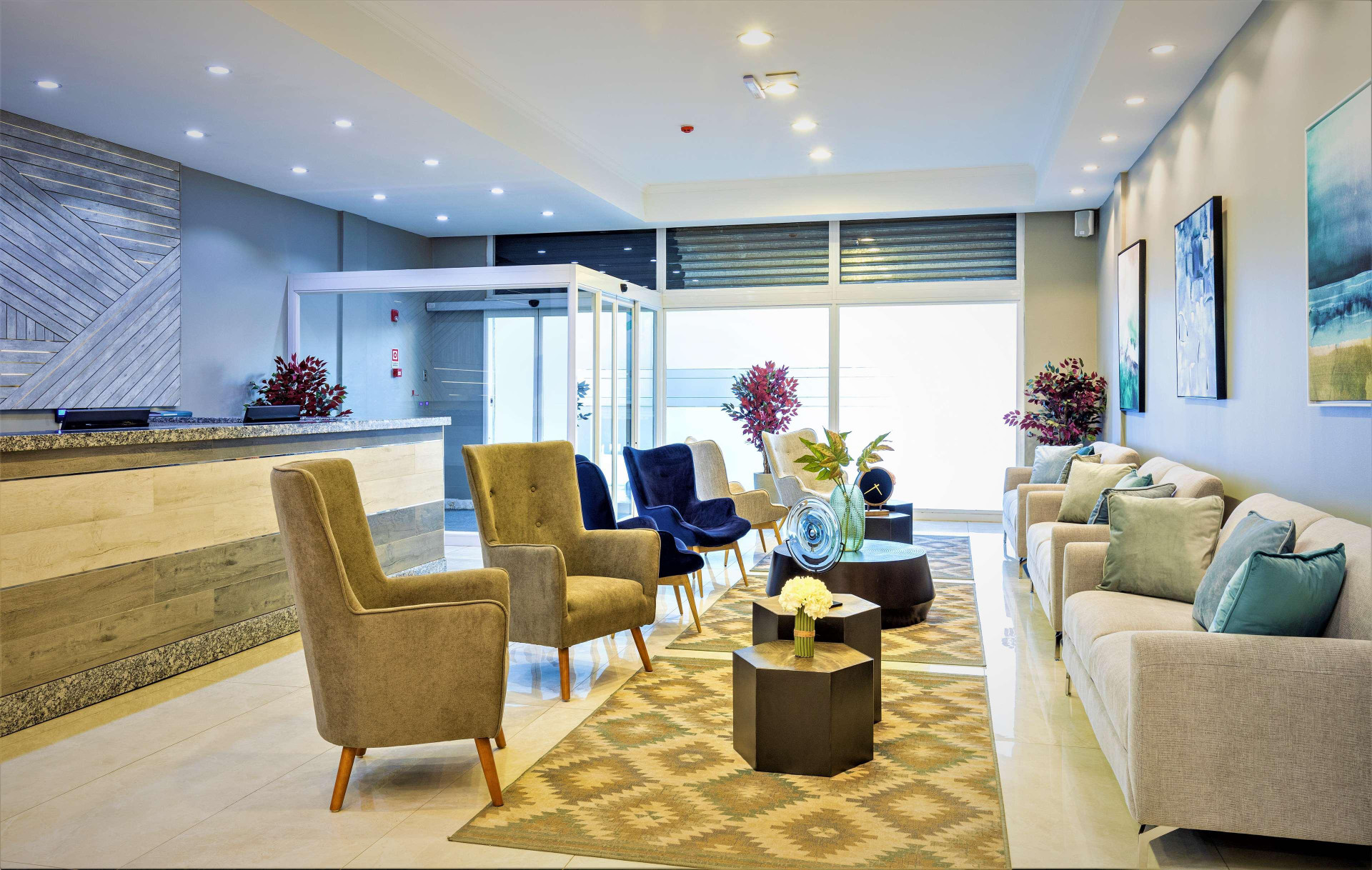 Vista Lobby Nobile Hotel Estación Central