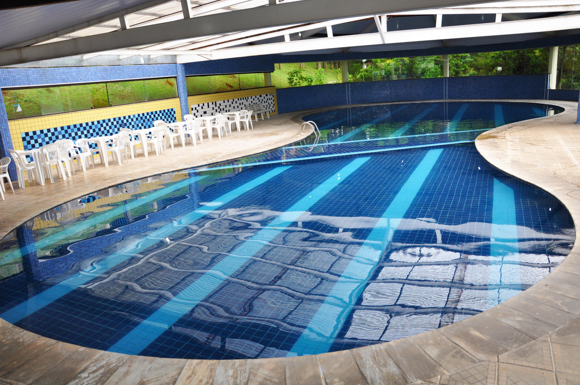 Vista Piscina Hotel Vilage Inn All Inclusive Poços de Caldas By Nacional Inn