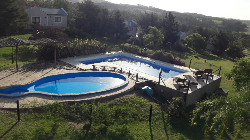 Vista da piscina Cabañas Inti-Yaykuna