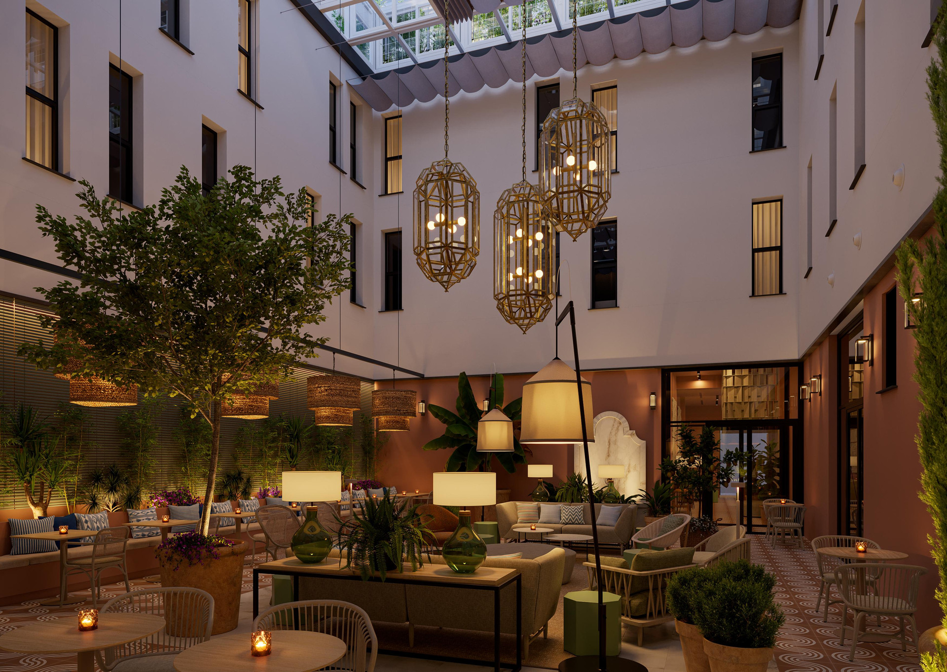 Bar/Salón Boutique Hotel Luna Granada Centro