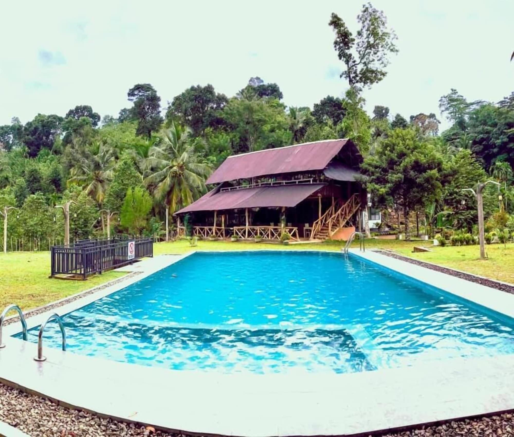Vista Piscina Tea Garden Eco Villas