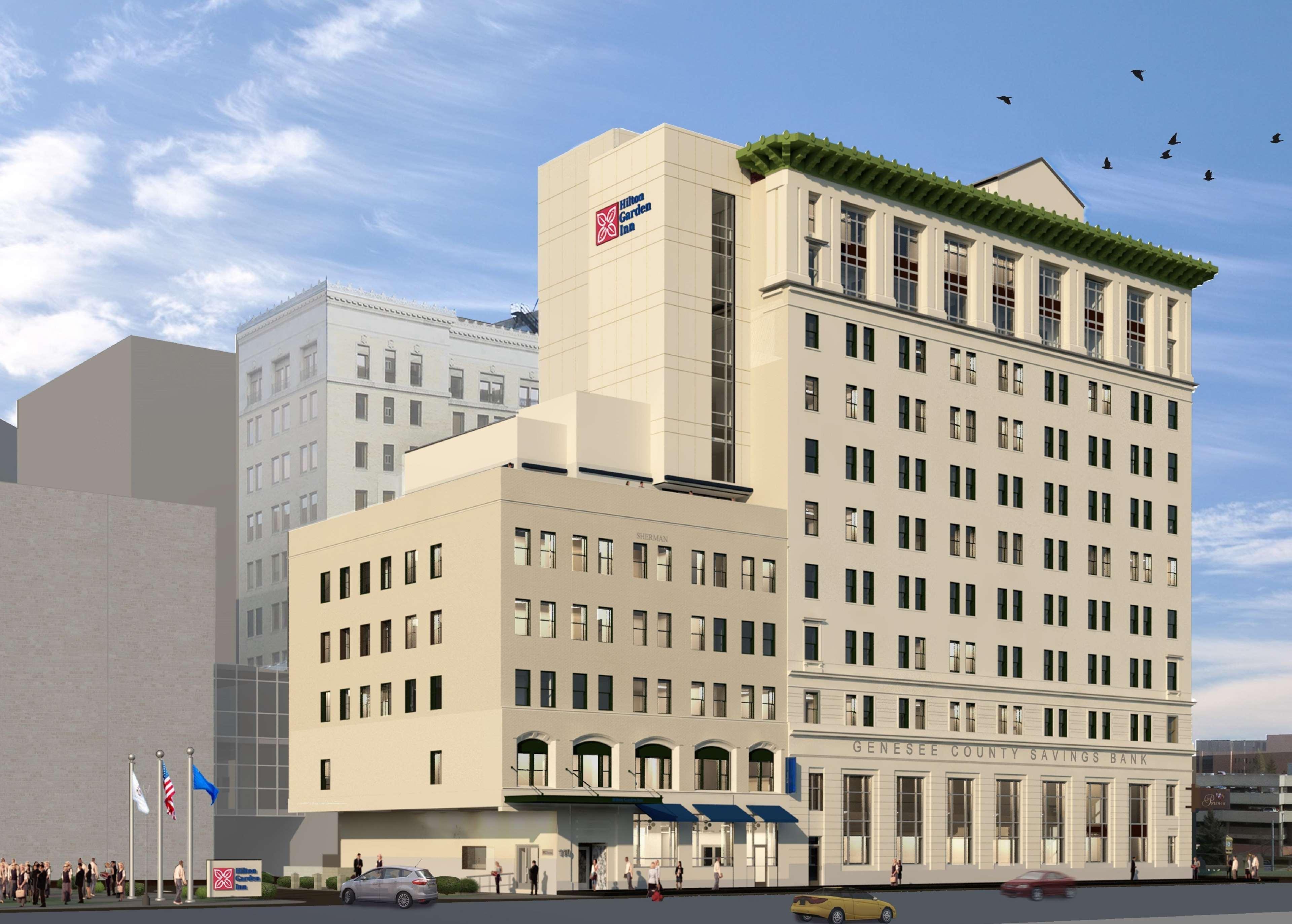 Vista Exterior Hilton Garden Inn Flint Downtown