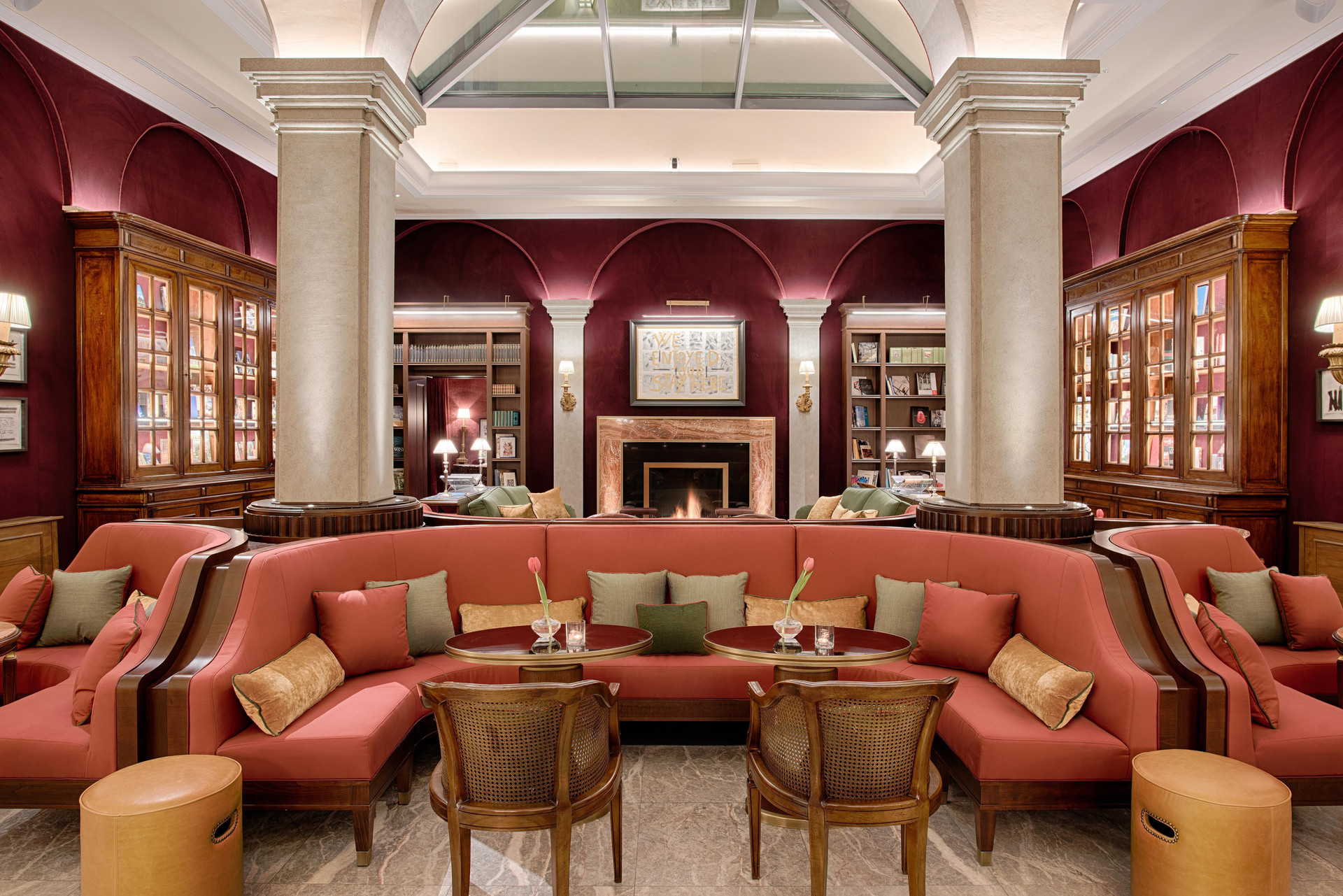 Vista Lobby Tivoli Palazzo Gaddi Firenze Hotel