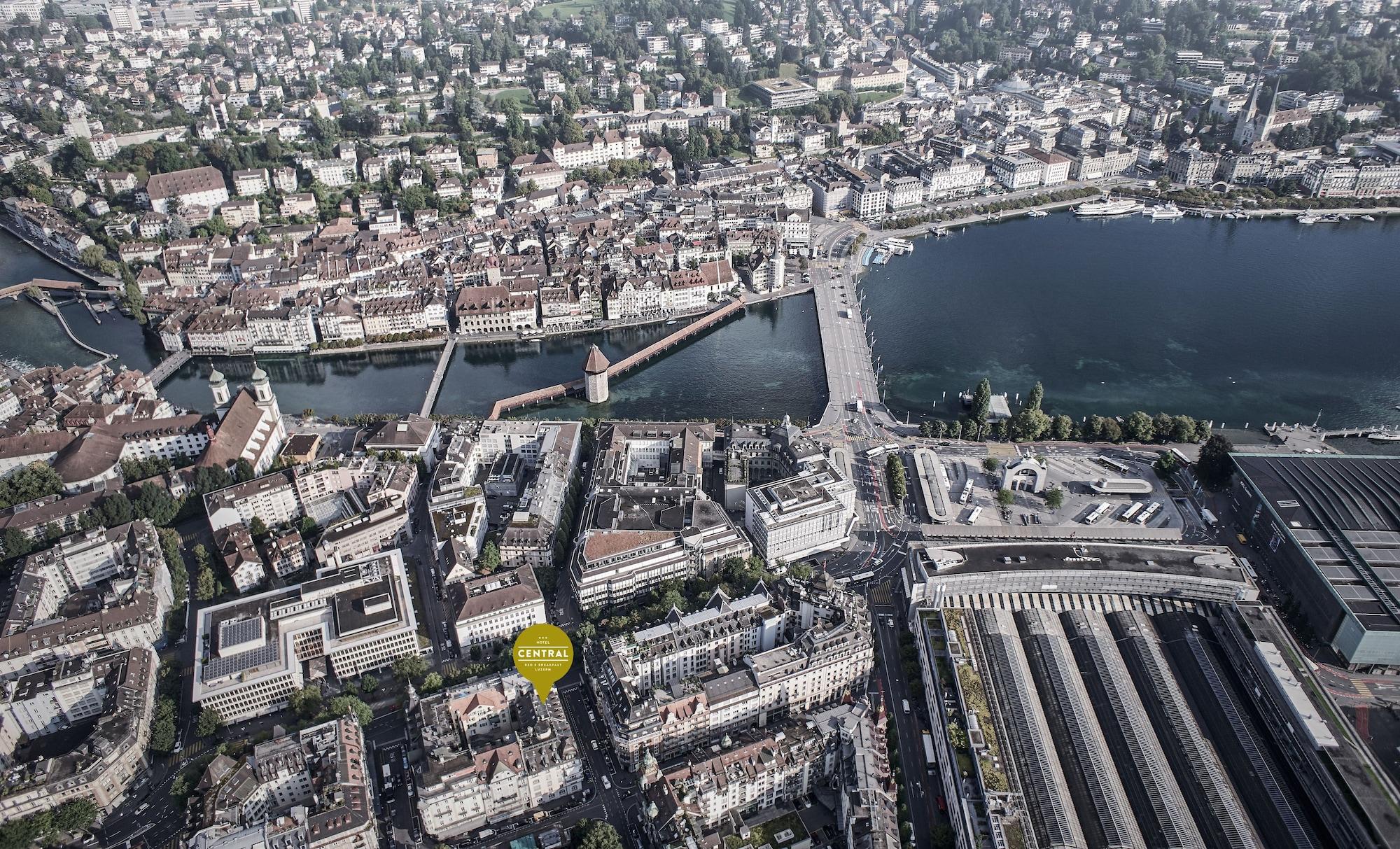 Vista Exterior Hotel Central Luzern