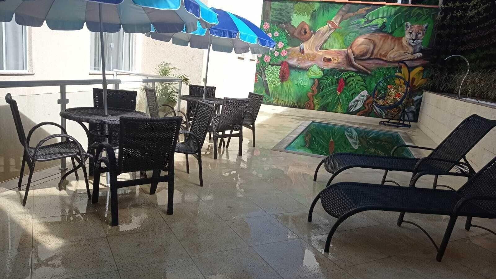Vista Piscina Pousada Renovo da Serra