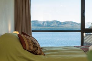 Alquiler Vacacional - Studio apartment overlooking the lake and the mountains bright