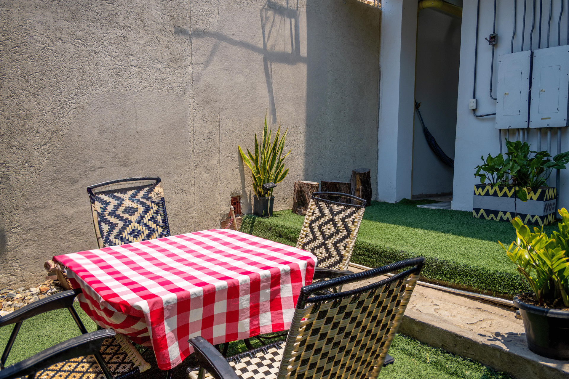 Balcón, patio o terraza Hotel Family House Rodadero