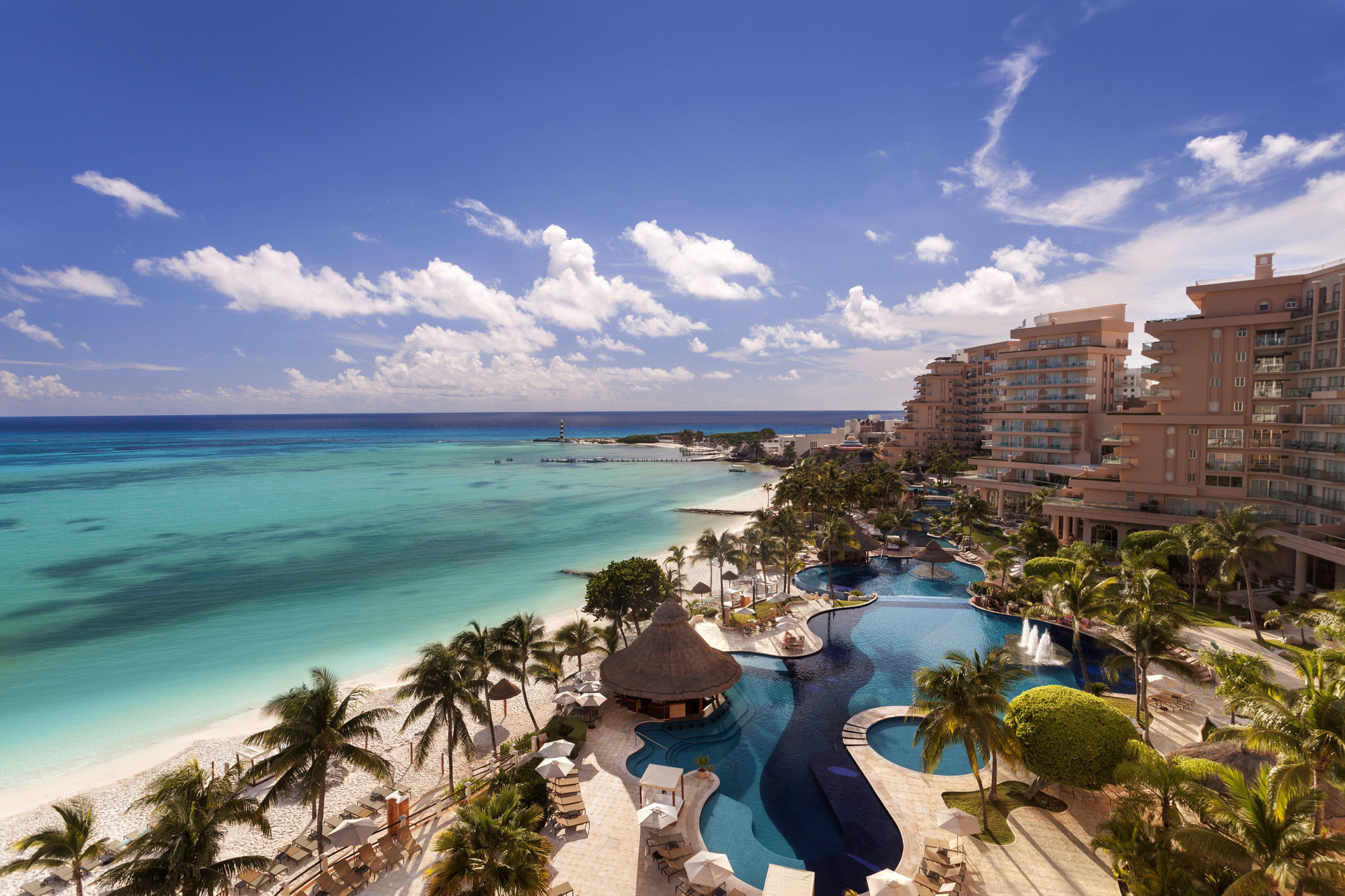 Vista Exterior Grand Fiesta Americana Coral Beach Cancún - All Inclusive