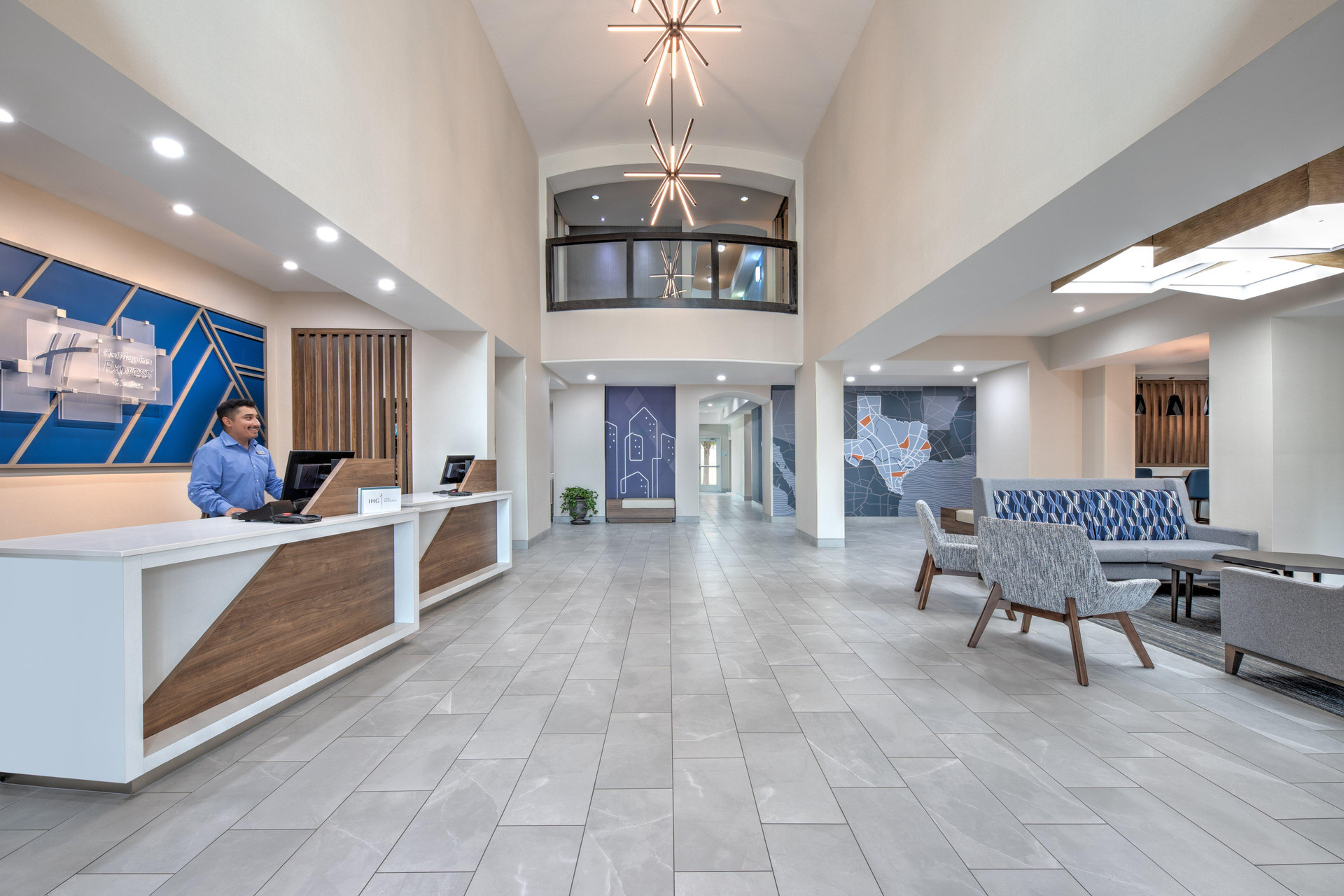 Vista Lobby Holiday Inn Express Hotel & Suites DALLAS WEST by IHG
