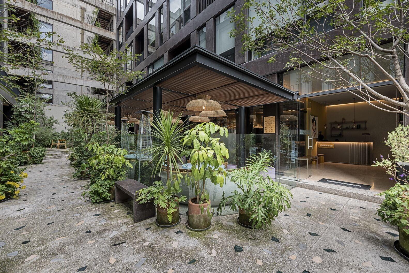 Vista Lobby Cuadra 134 Residencial Condesa