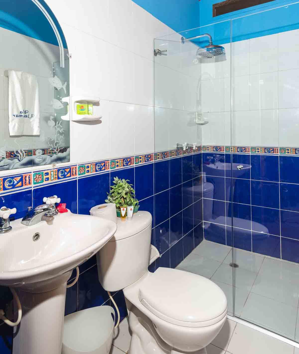 Baño Hotel Isla Lizamar, isla del Rosario