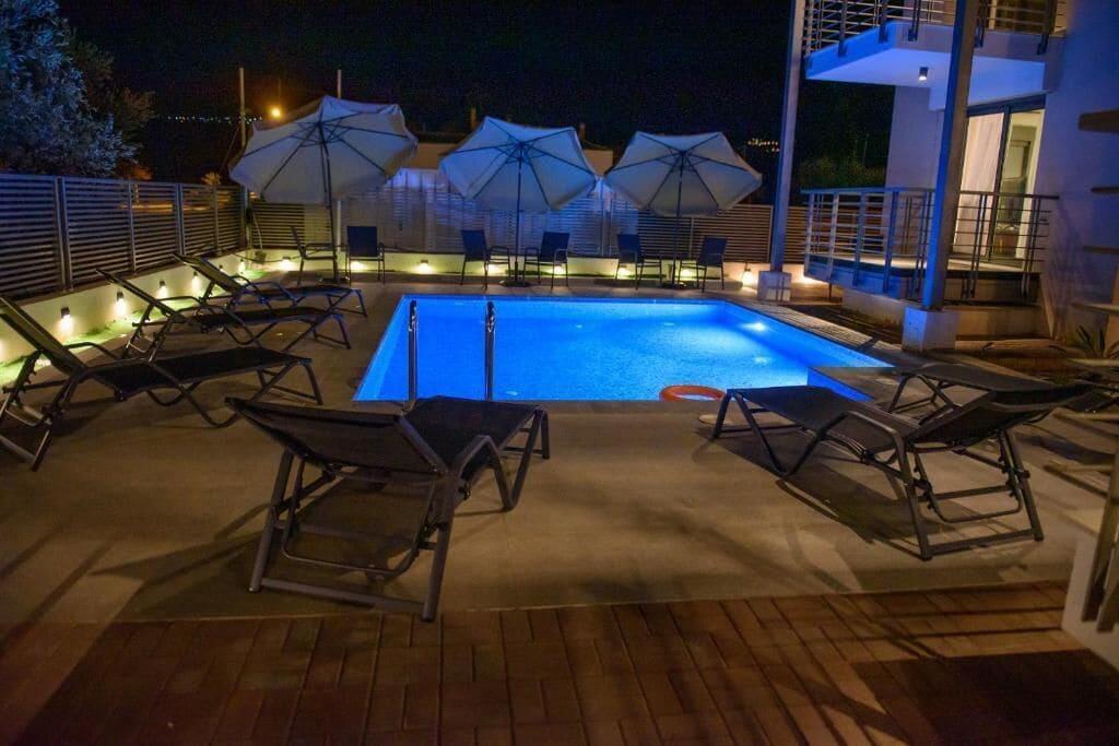 Vista Piscina San Gerasimo Villas