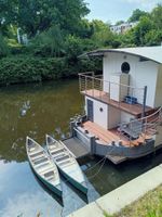 Renta temporal - Cooled Houseboat + canoe: central Hamburg,  swimming from the deck,feeding swans