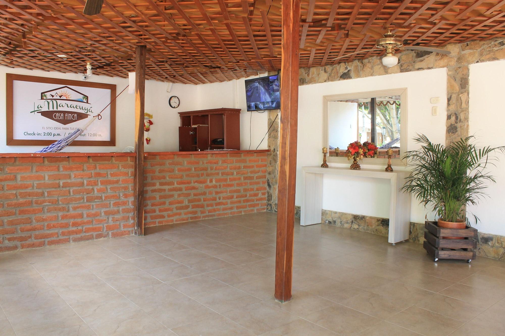 Vista Lobby Hotel Casa Finca La Maracuya
