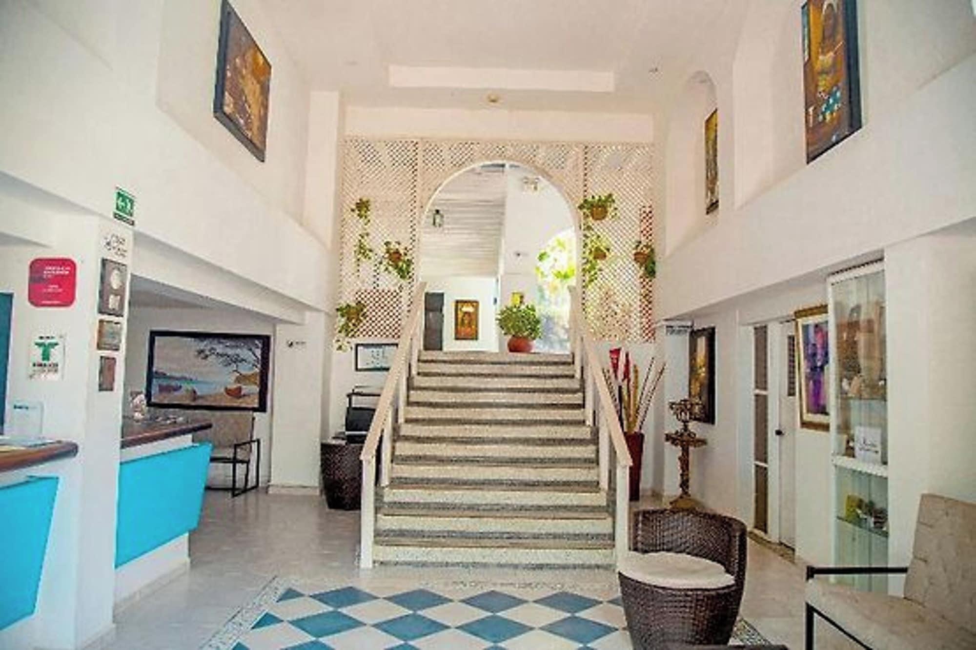 Vista Lobby La Ballena Azul Hotel