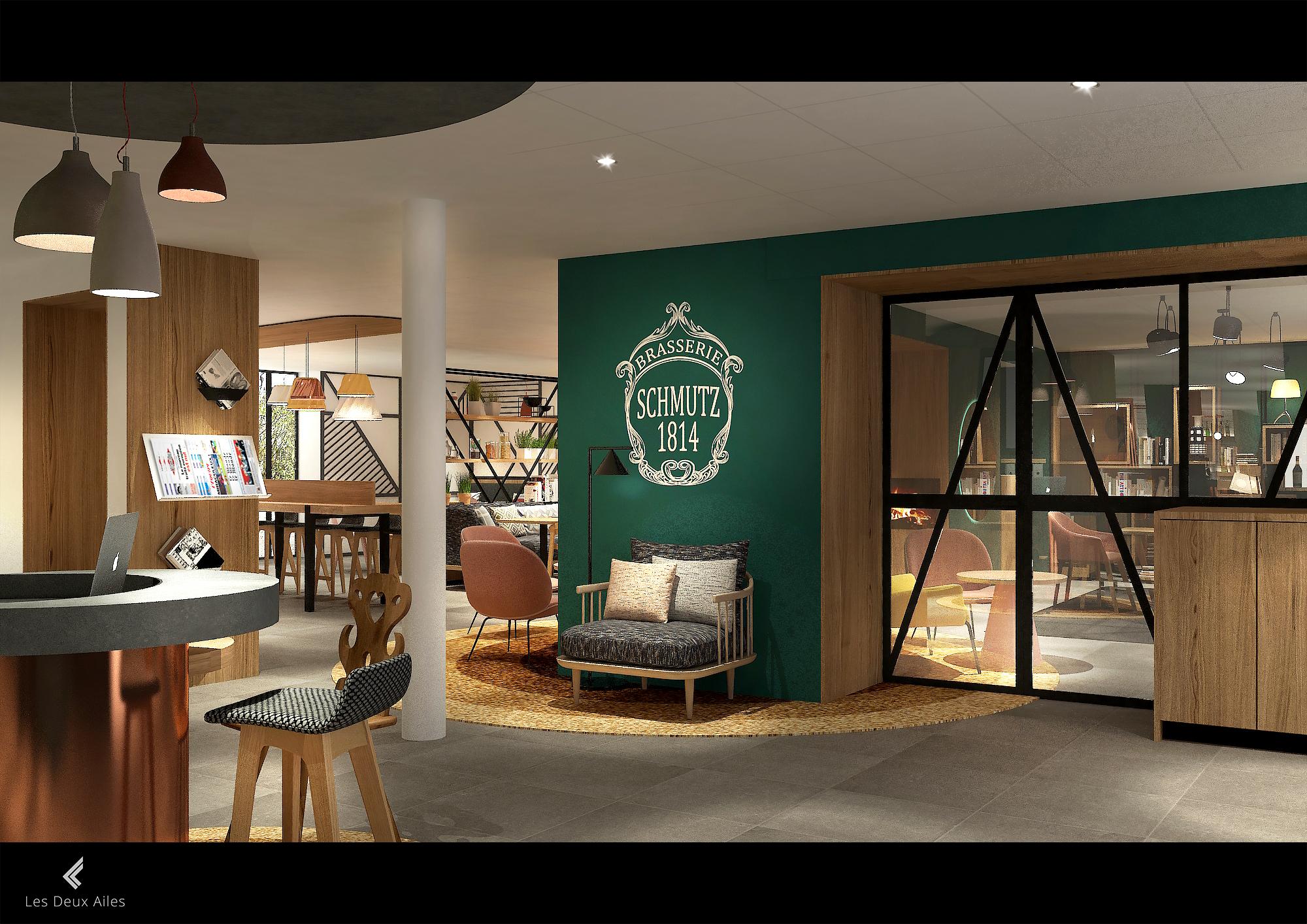 Vista Lobby ibis Styles Colmar Centre