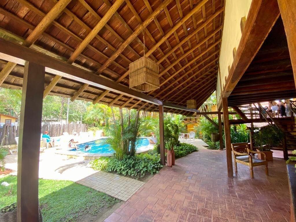 Vista Piscina Pousada Refugium