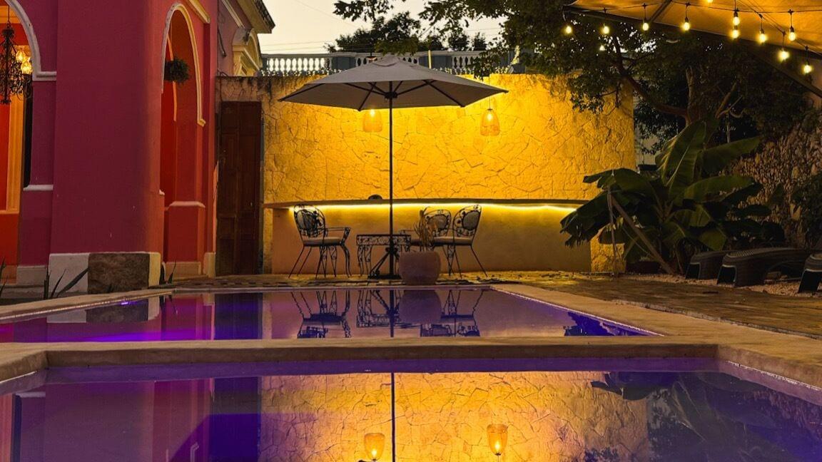 Vista Piscina La Casa Rosa Imperial