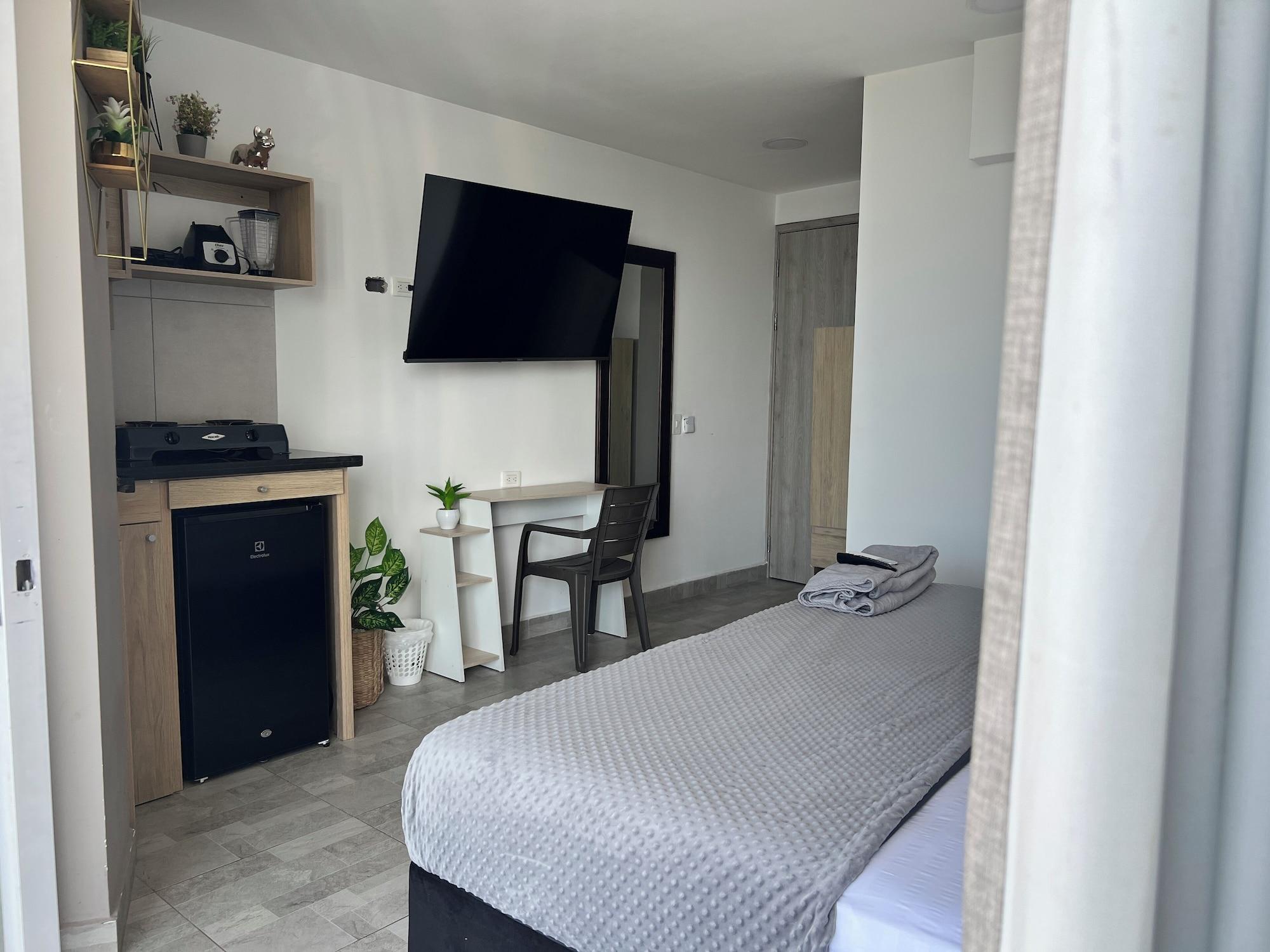 Equipamiento de Habitación Bahia 79 Apartasuites Cerca al Centro