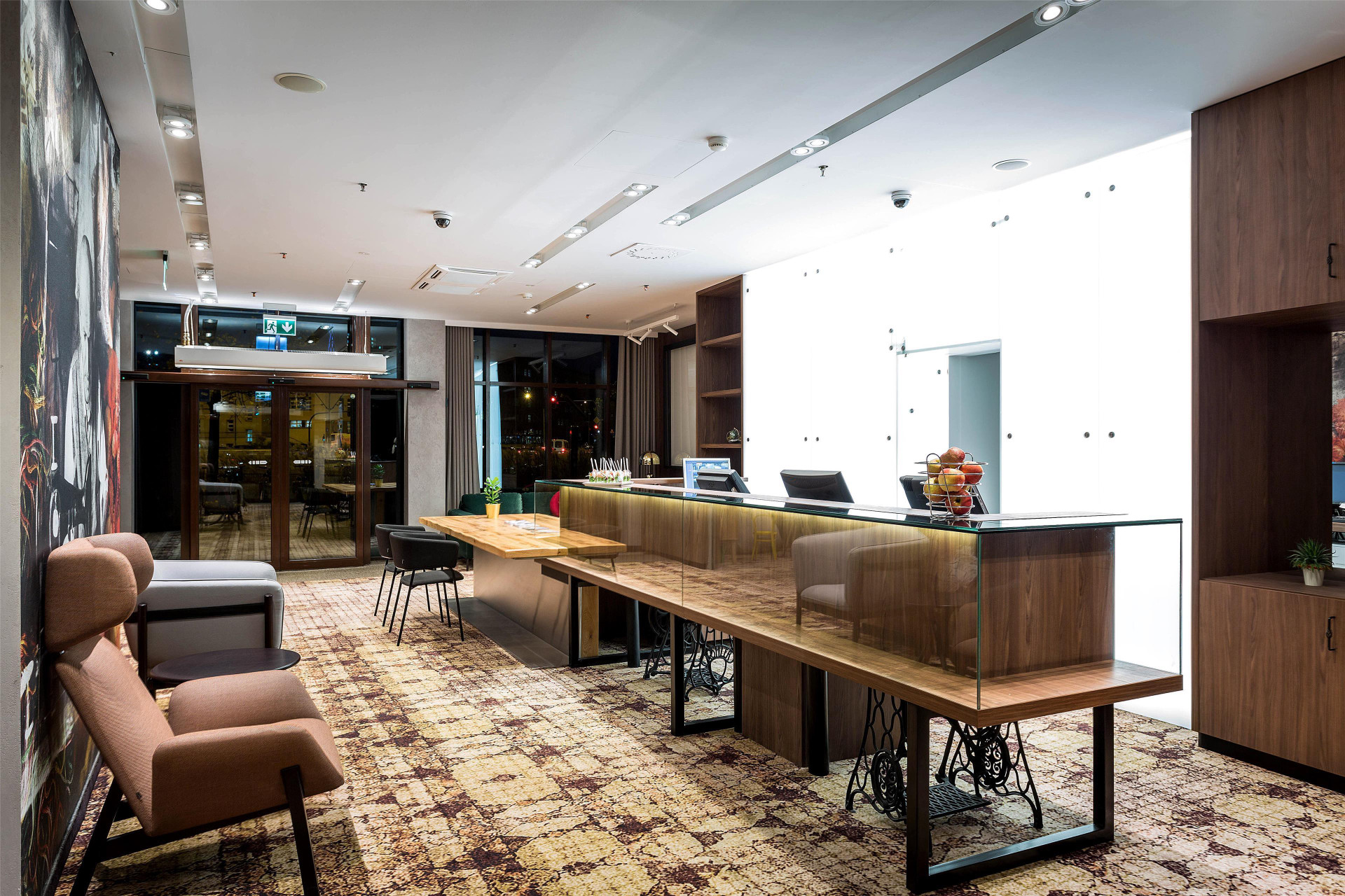 Vista Lobby Qubus Hotel Lodz