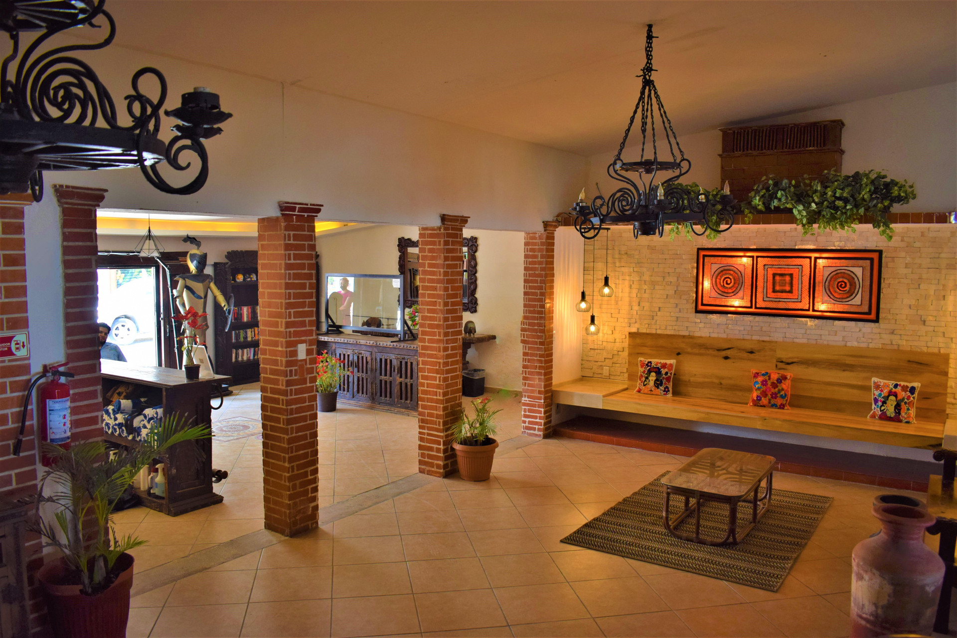Vista Lobby Hacienda Morelos Beach Front Hotel