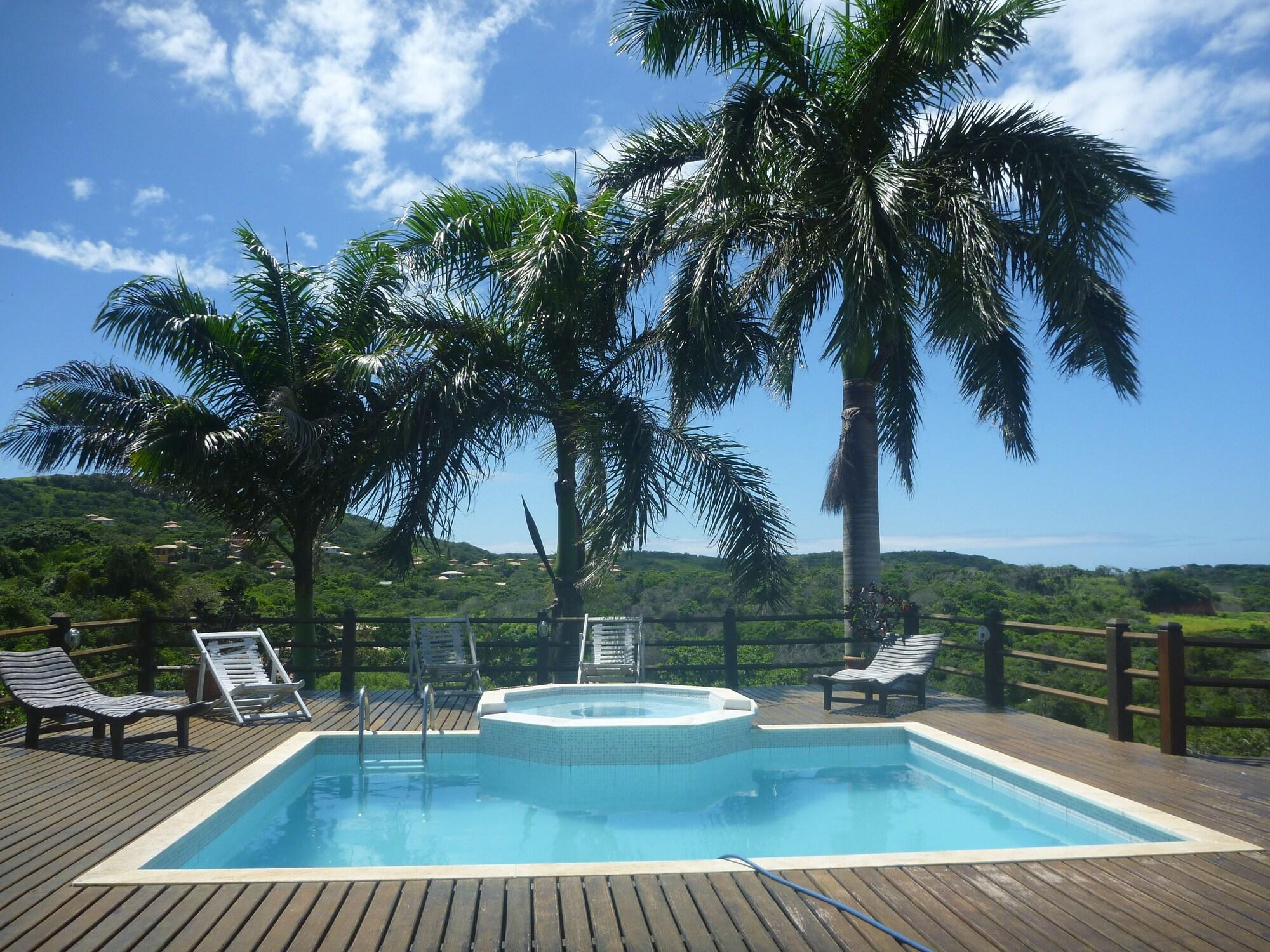 Vista Piscina Pousada Mama Neli