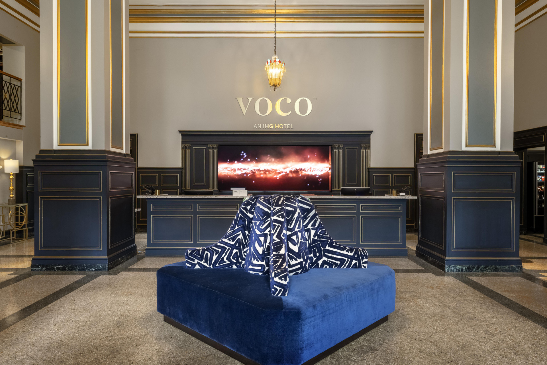 Vista Lobby Voco The Tiger Hotel, Columbia, Mo