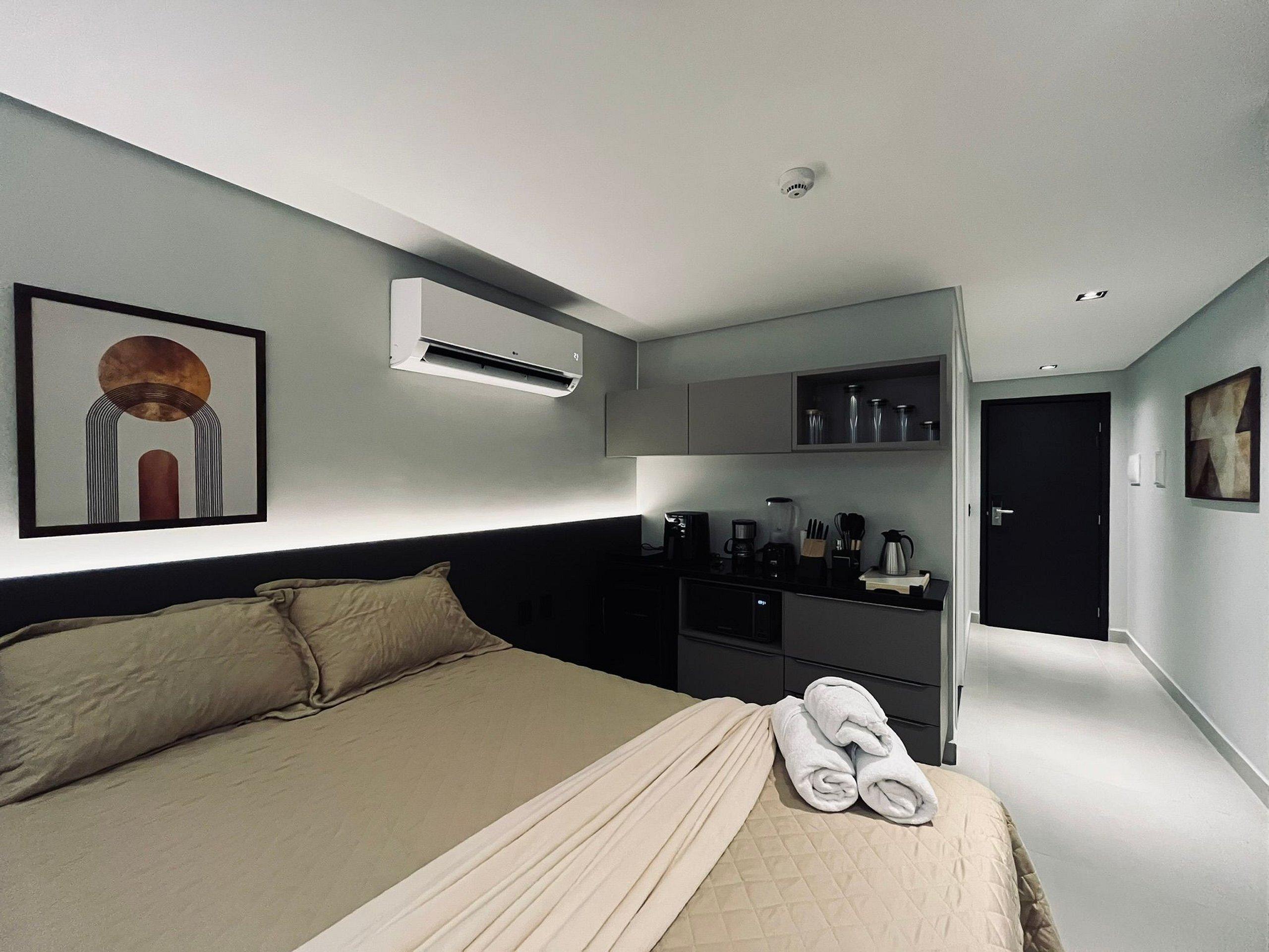 Comodidades del Alojamiento Flat pé na areia da praia do Bessa. AG 219