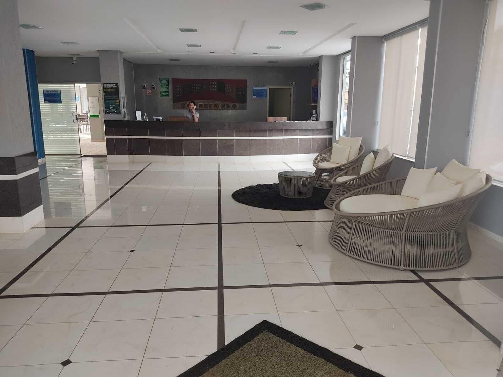 Vista Lobby Flat Mobiliado Serra Park