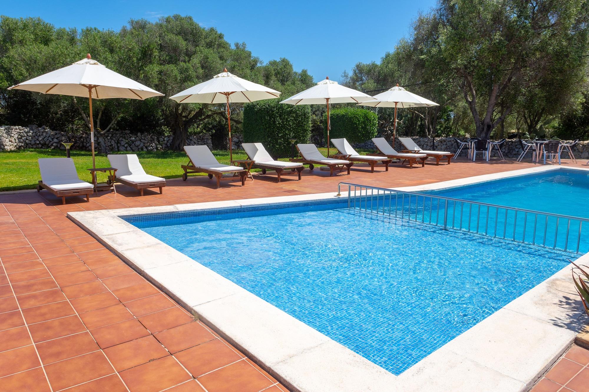 Vista Piscina Agroturismo Binissafullet Vell