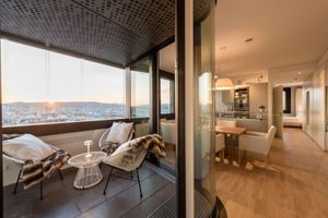 Alquiler Vacacional - Panoramic suite with view over Vienna, Wi-Fi and parking garage