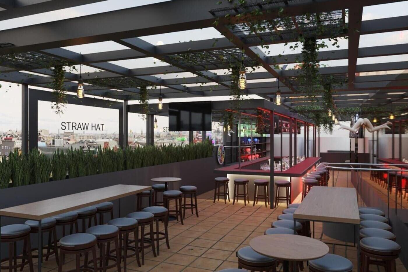 Restaurant Straw Hat Hostel & RoofTop Bar CDMX