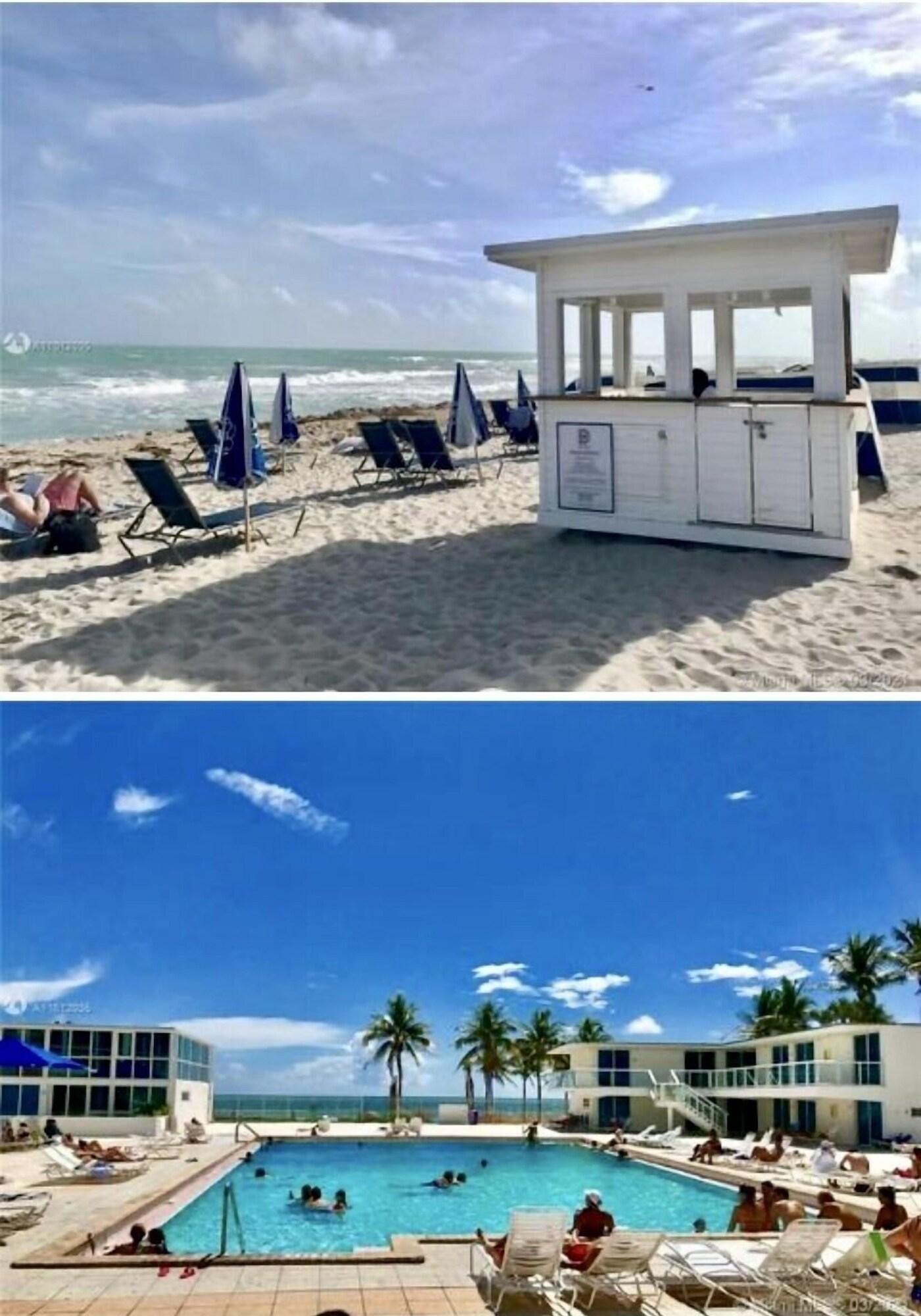 Vista Exterior Direct ocean front condo Miami Beach