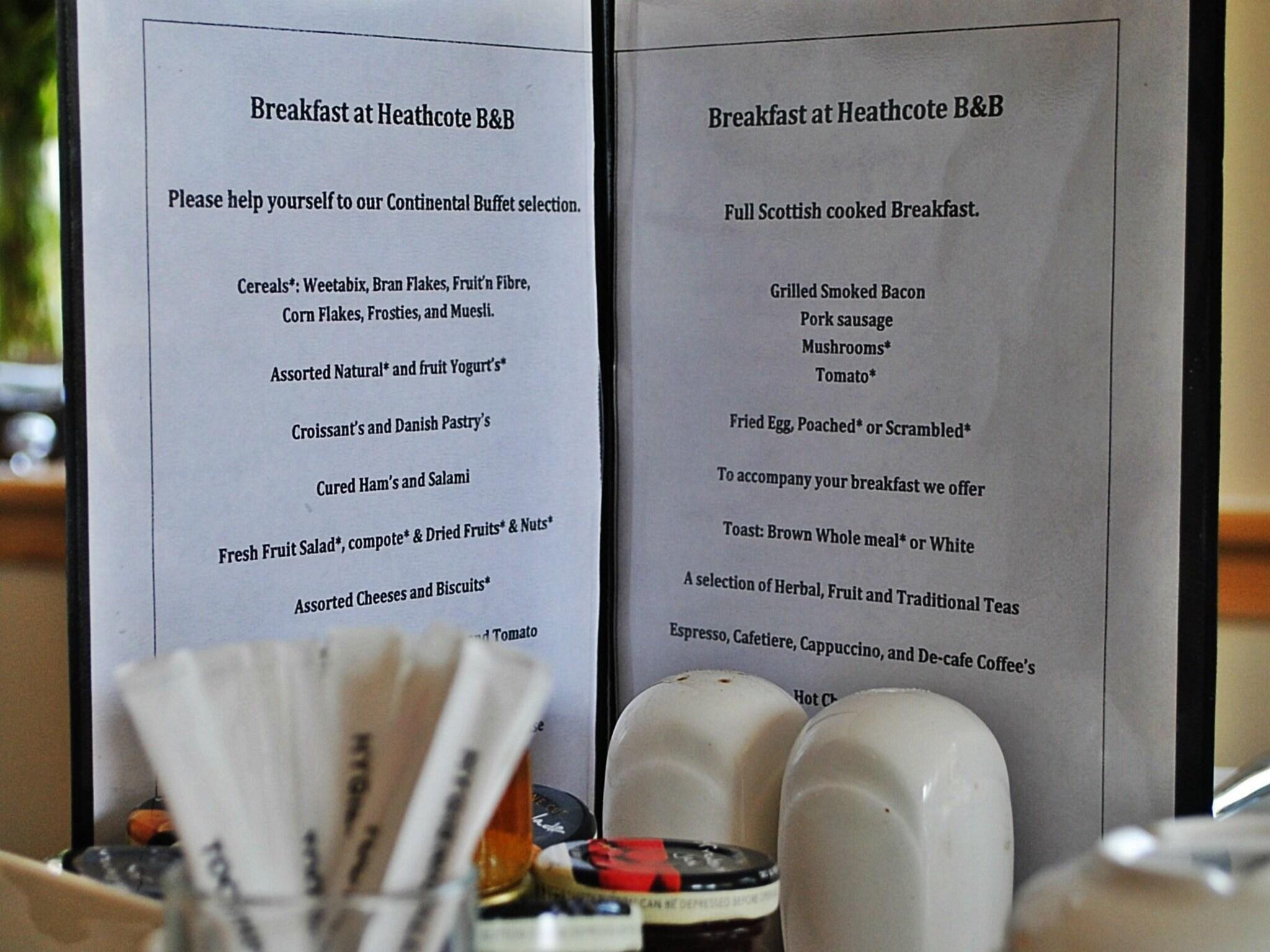 Restaurant Heathcote B&B