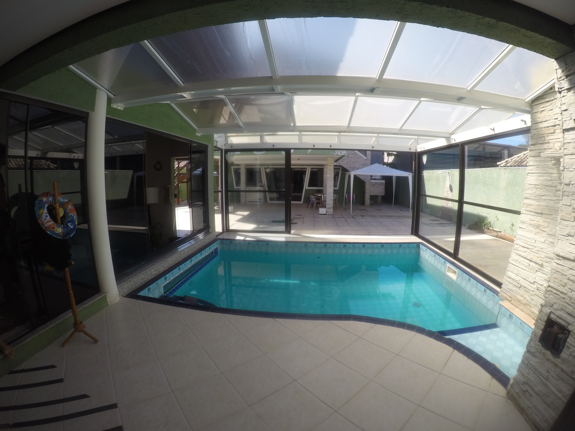 Vista Piscina Hostel Espaço Conexão Floripa