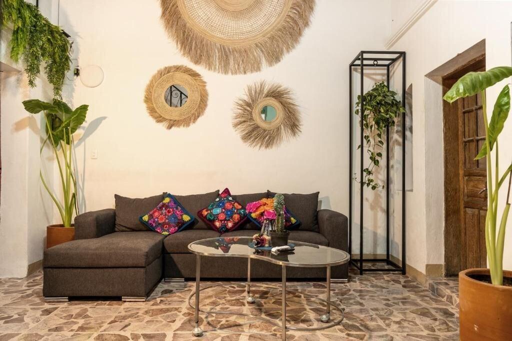 Vista Lobby Homestal California Hostal Tlaquepaque