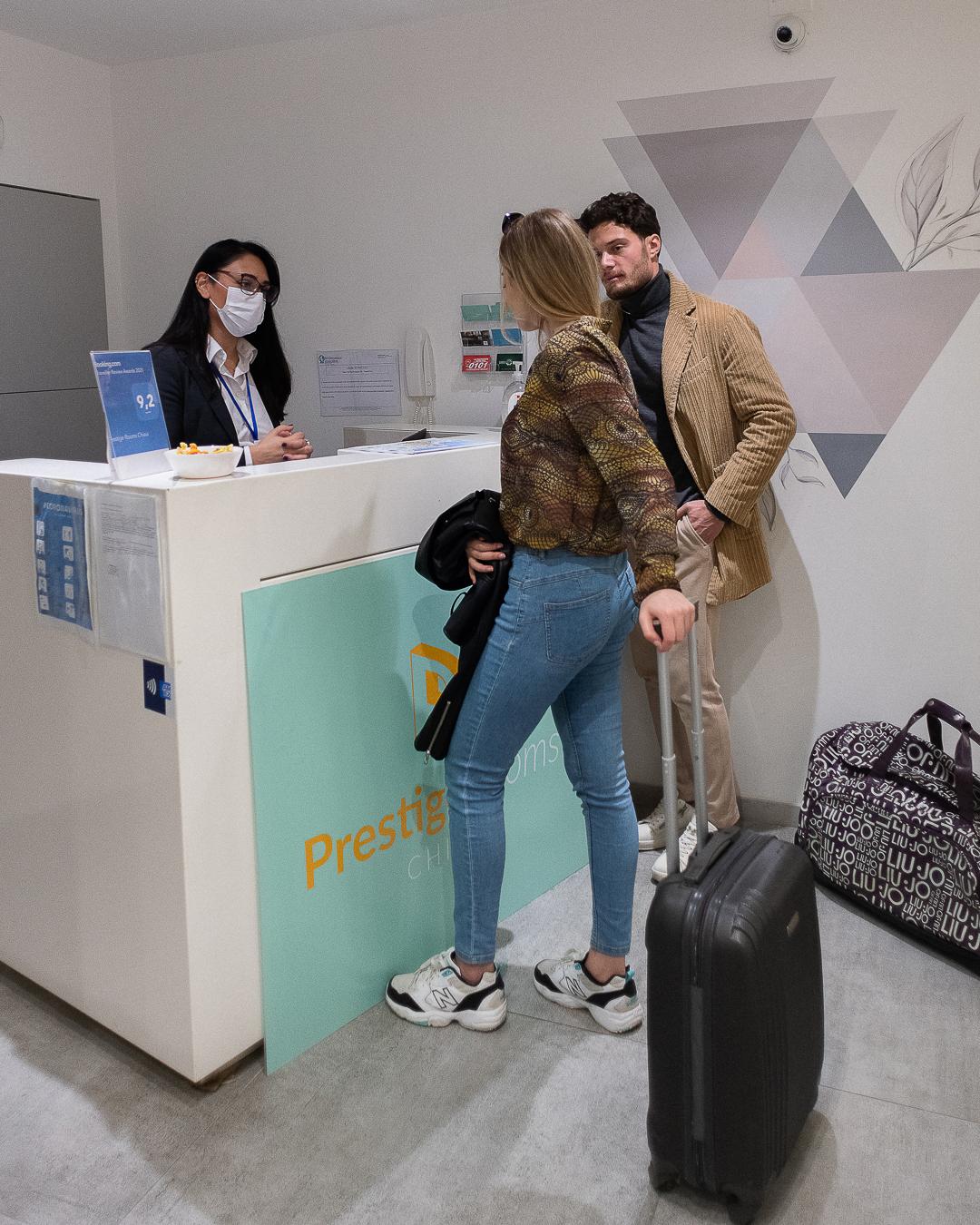 Vista Lobby Prestige Rooms Chiaia