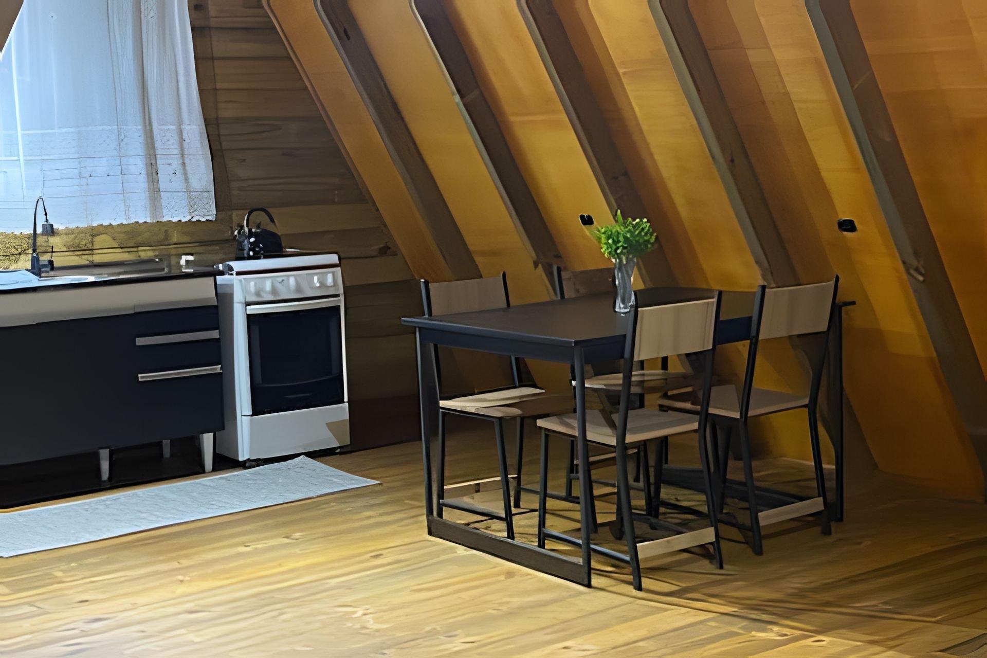 Cocina Chalé dos Alpes 2 hidromassagem e Lareira