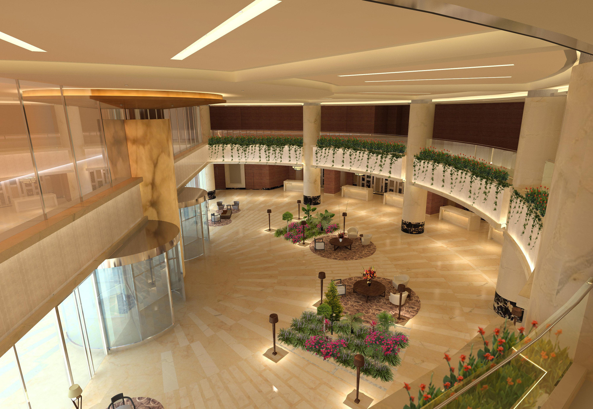 Vista Lobby Crowne Plaza Tianjin Binhai Center