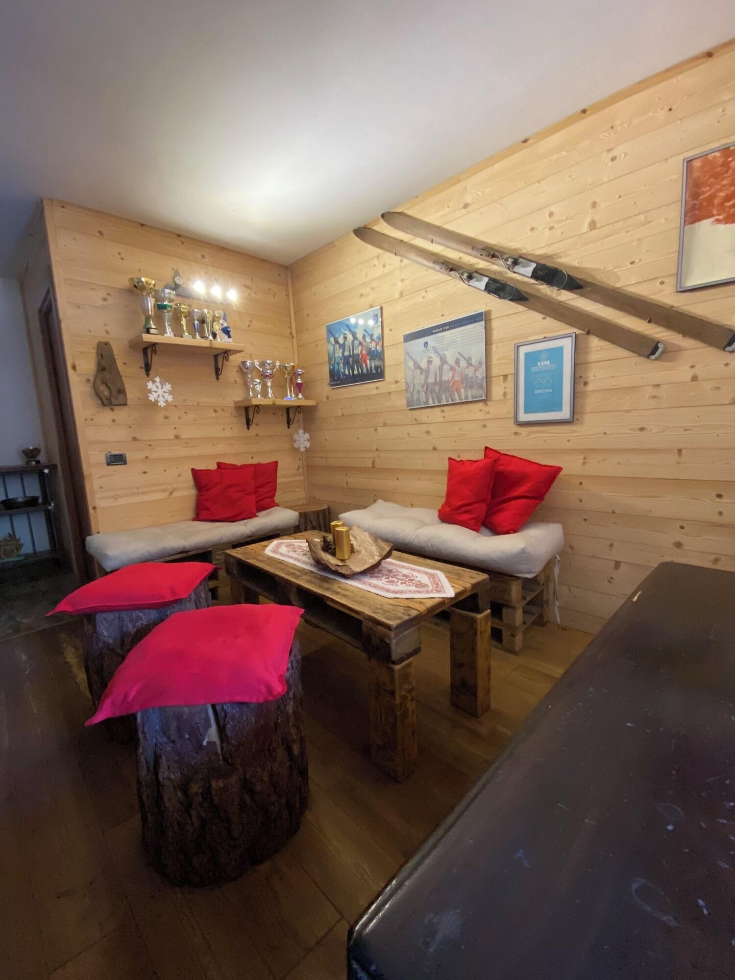 Vista Lobby Albergo Aprica Garni