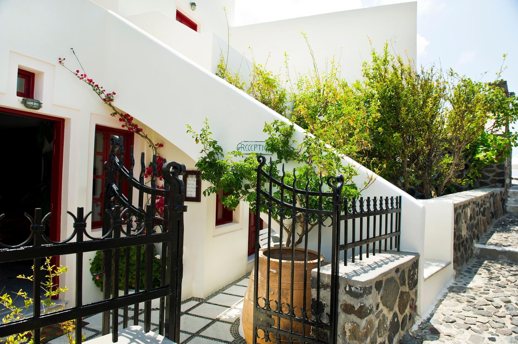 Vista Lobby Nikos Villas Hotel in Oia Santorini