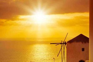 Actividad - Atardecer invernal en la isla de Santorini