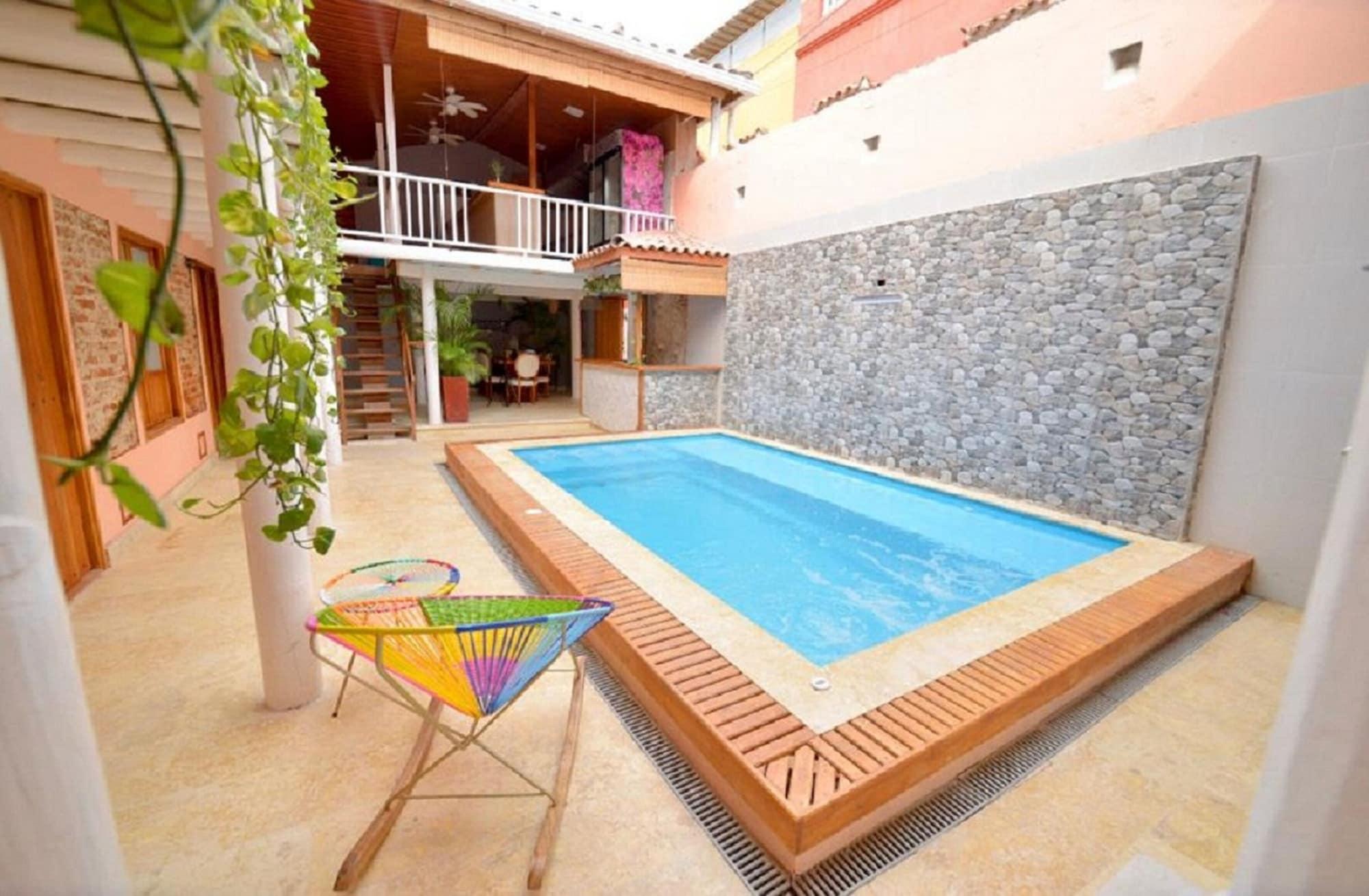 Vista Piscina CA-5 Habitación en Getsemaní con Piscina