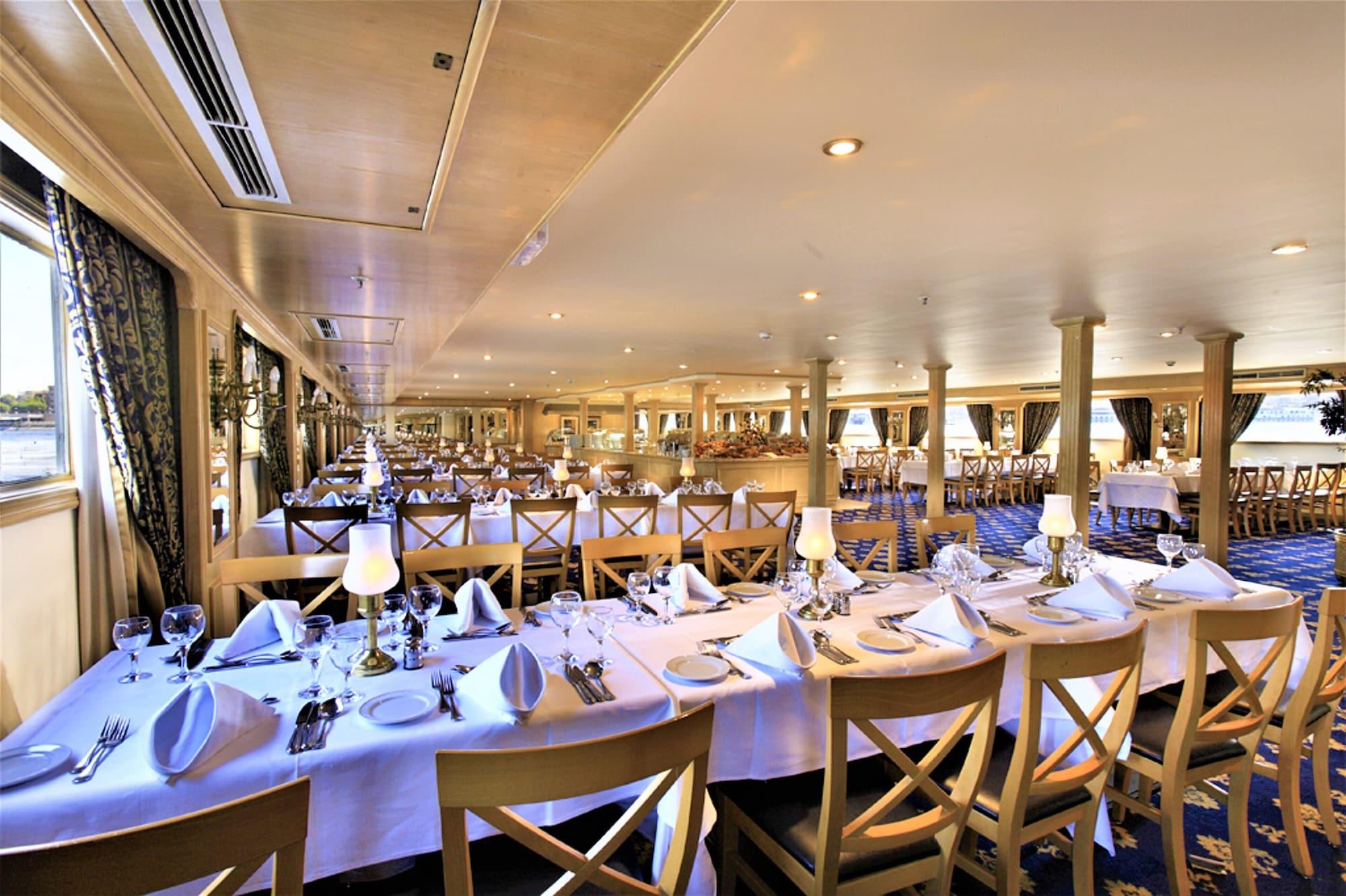 Restaurant JAZ Crown Emperor Nile Cruise - Every Thursday from Luxor for 07 & 04 Nights - Every Monday from Aswan for 03 Nights